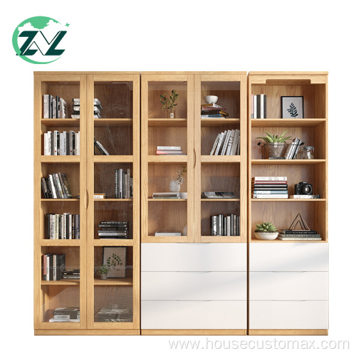 Wooden Book Shelf Cabniet Bookcase Convertible